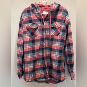 Fleece Plaid Jacket